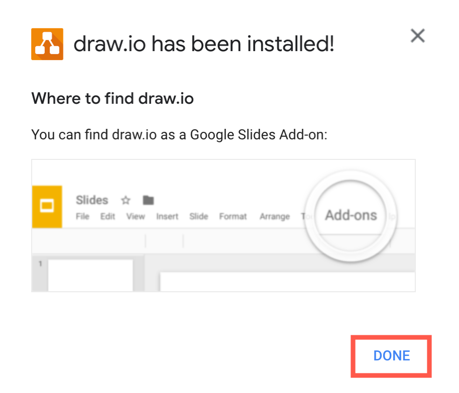 Install the draw.io app for Google Drive via the Google Workspace Marketplace