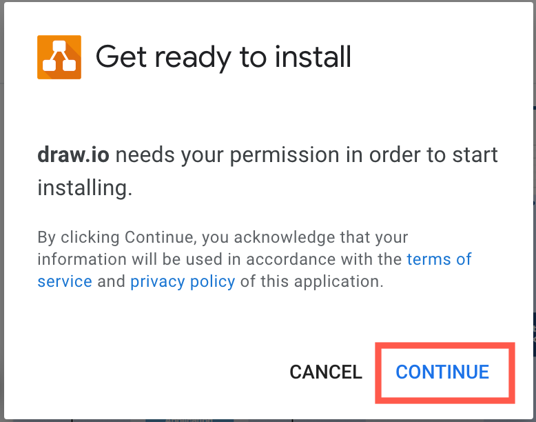 Install the draw.io app for Google Docs via the Google Workspace Marketplace